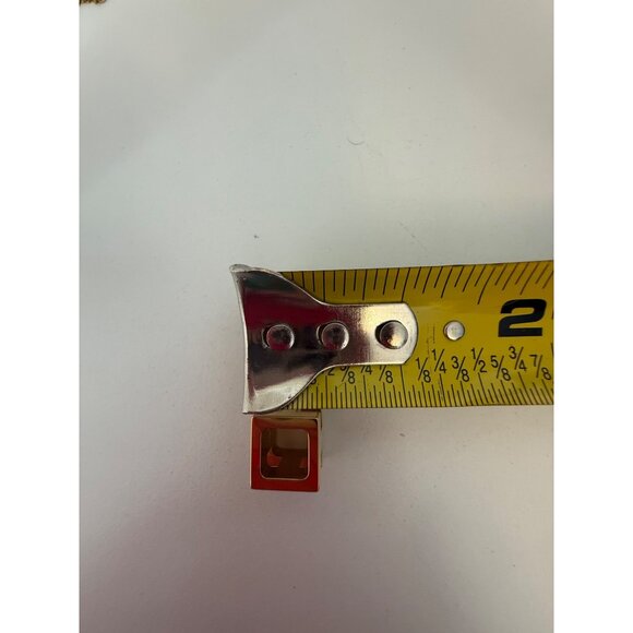 Hermès Cage d'H Ivory Gold Laquered Cube Pendant 16" Chain - Picture 8 of 8